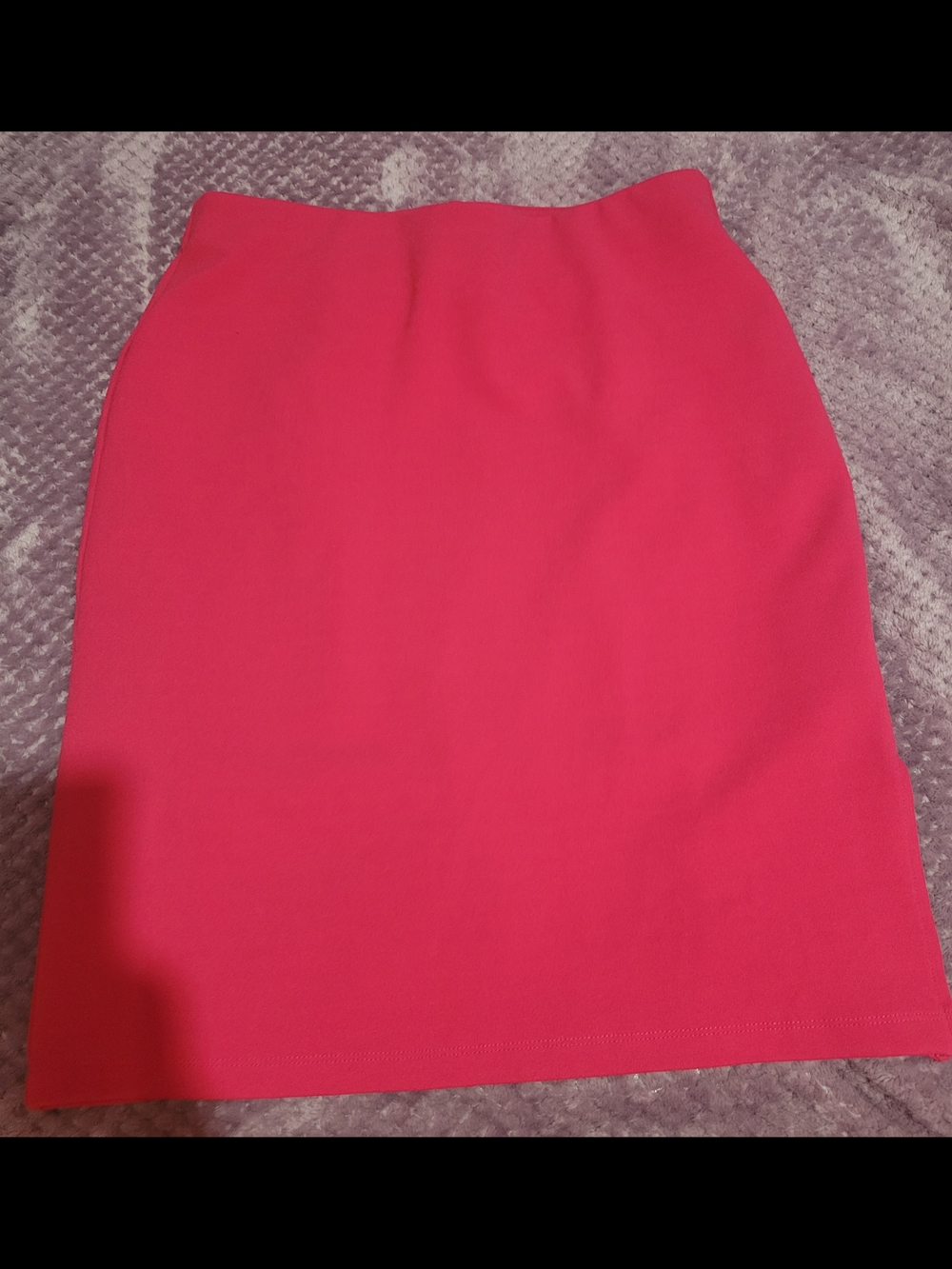 High-Waist Raspberry Pink Pencil Skirt